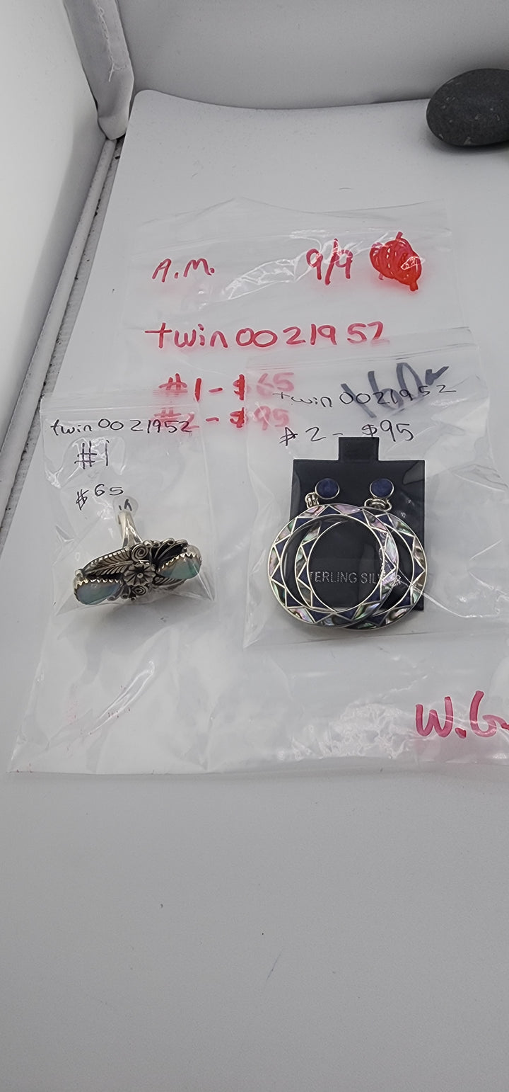 AM SHOW 48HR - RESERVED FOR: twin0021952 - 9/9/2025 FL tiktok Live Show - 2 Sterling Silver Items