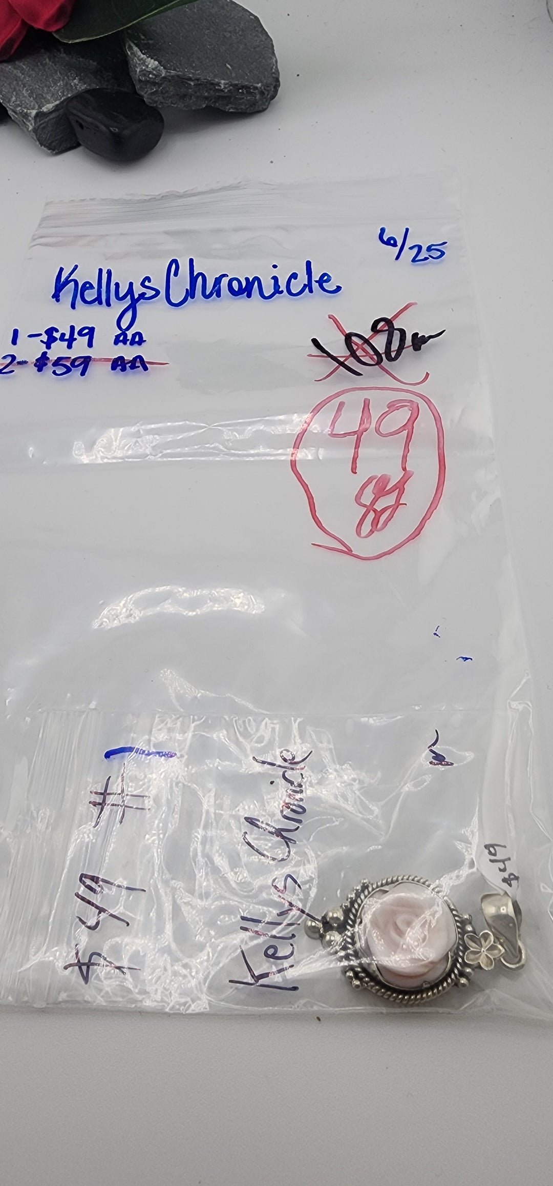 RESERVED FOR: Kellys Chronicle - 6/25/2025 tiktok Reservation Live Show - 1 Sterling Silver Items