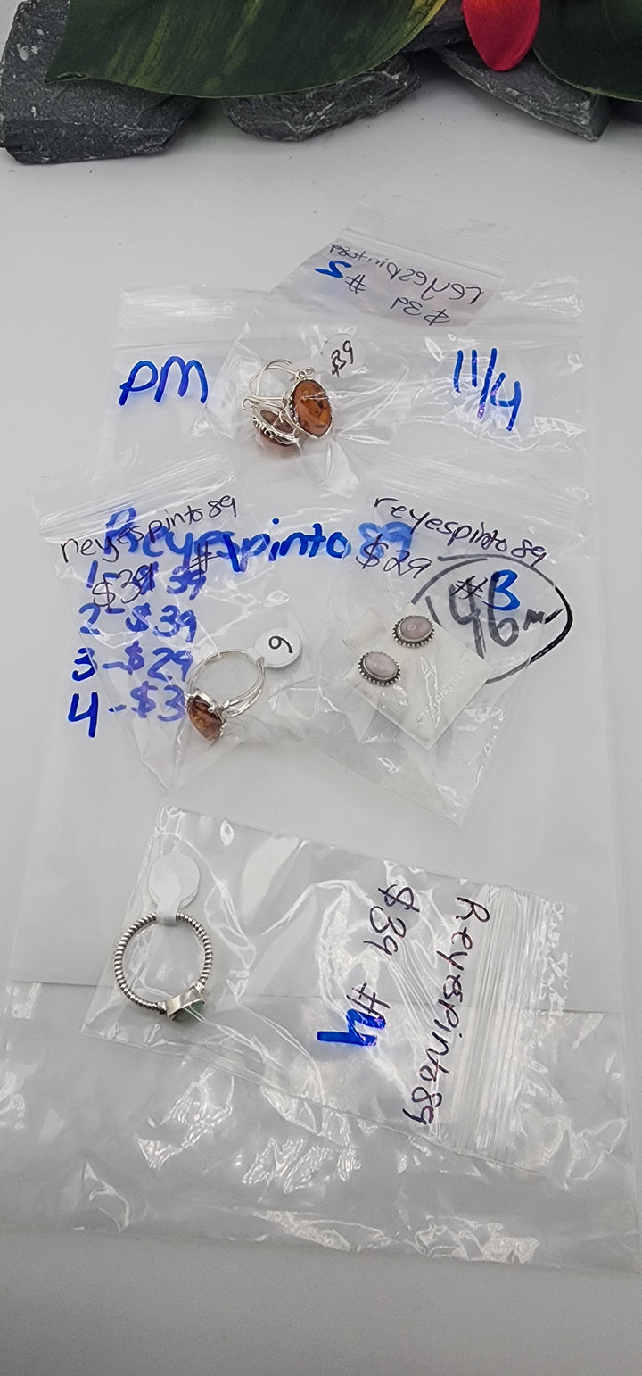 PM SHOW 48HR - RESERVED FOR: reyespinto89 - 11/4/2025 tiktok Live Show - 4 Sterling Silver Items