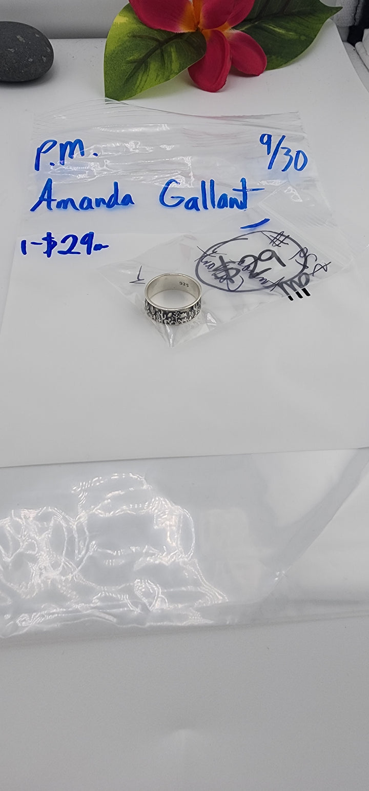 PM SHOW 48HR - RESERVED FOR: Amanda Gallant - 9/30/2025 FL tiktok Live Show - 1 Sterling Silver Items