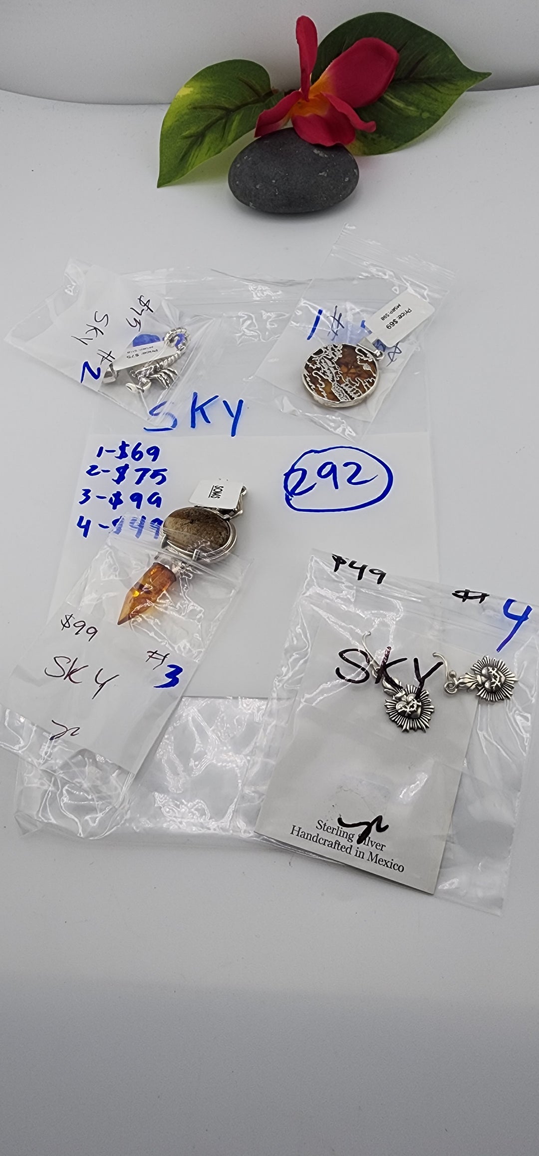 PM SHOW 48HR - RESERVED FOR: SKY - 10/30/2025 FL tiktok Live Show - 4 Sterling Silver Items