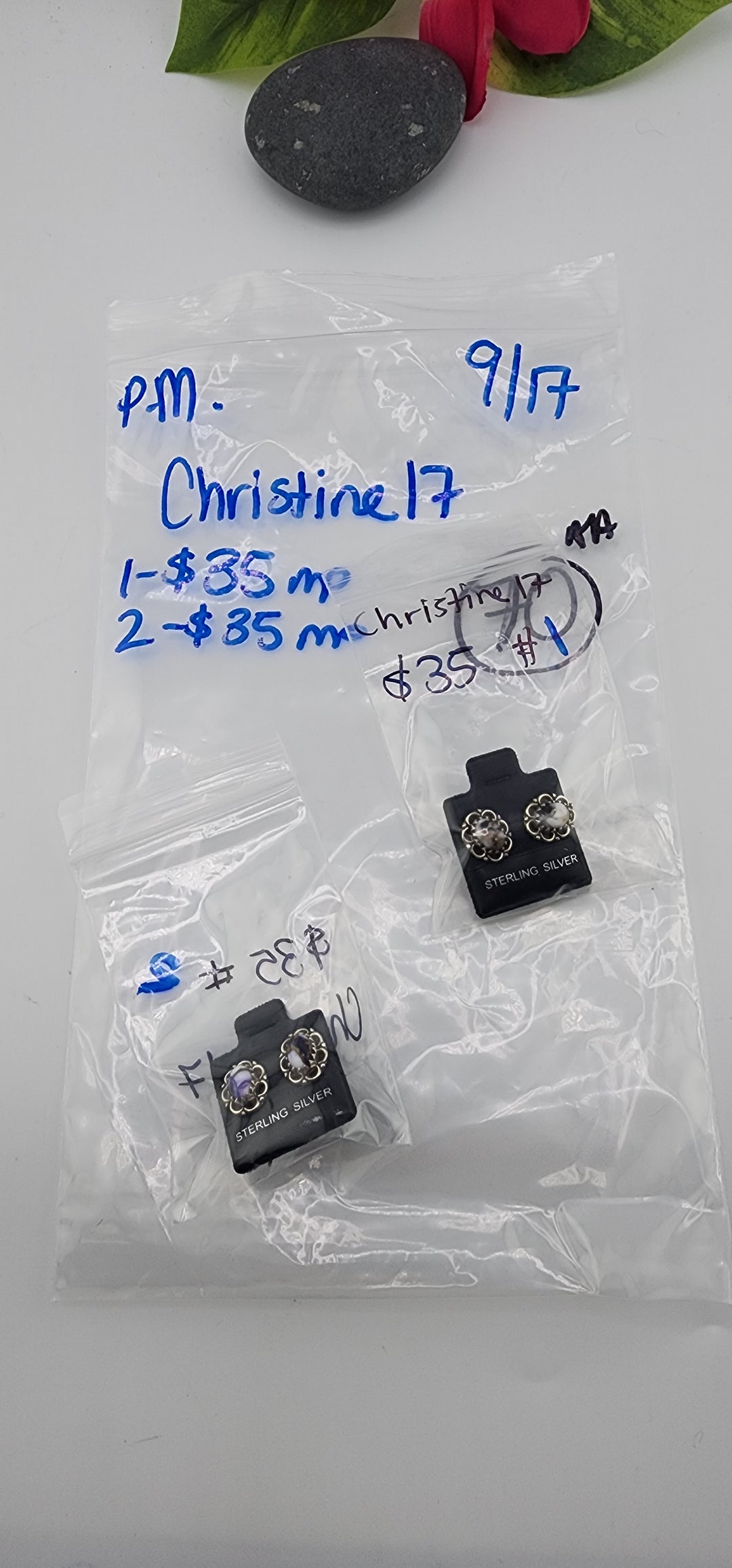 PM SHOW 48HR - RESERVED FOR: Christine17 - 9/17/2025 FL tiktok Live Show - 2 Sterling Silver Items