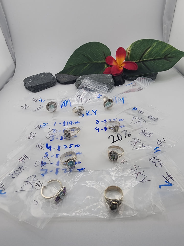 SKY - 4/14/26 PM - 9 925 Sterling Silver Items