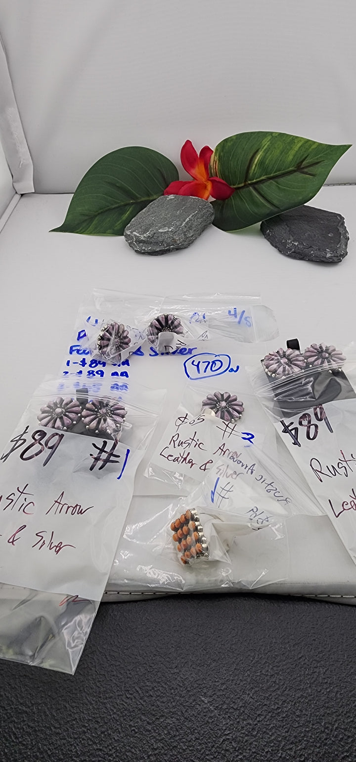 RESERVED FOR: Rustic Arrow Feather & Silver  - 4/5/2025 tiktok Live Show -6  Sterling Silver Items