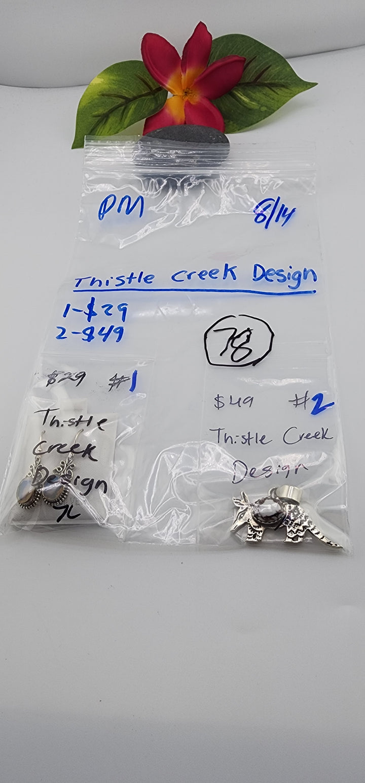 PM SHOW 48HR - RESERVED FOR: Thistle Creek Design - 8/14/2025 FL tiktok Live Show - 2 Sterling Silver Items