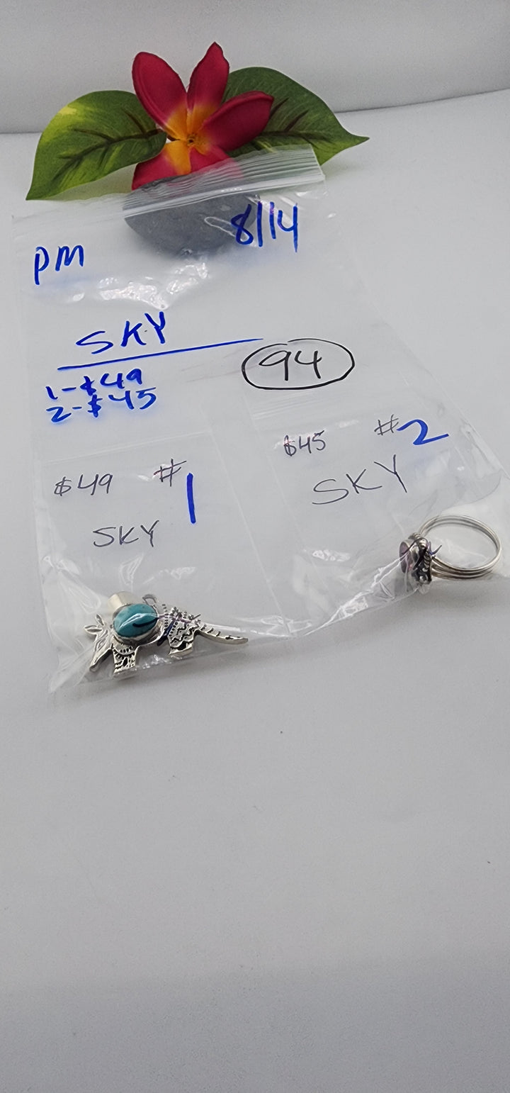 PM SHOW 48HR - RESERVED FOR: sky - 8/14/2025 FL tiktok Live Show - 2 Sterling Silver Items