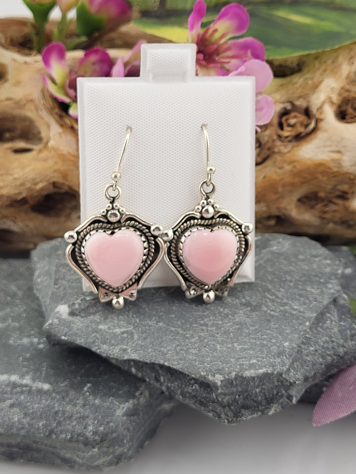 Queen Conch Heart Dangles