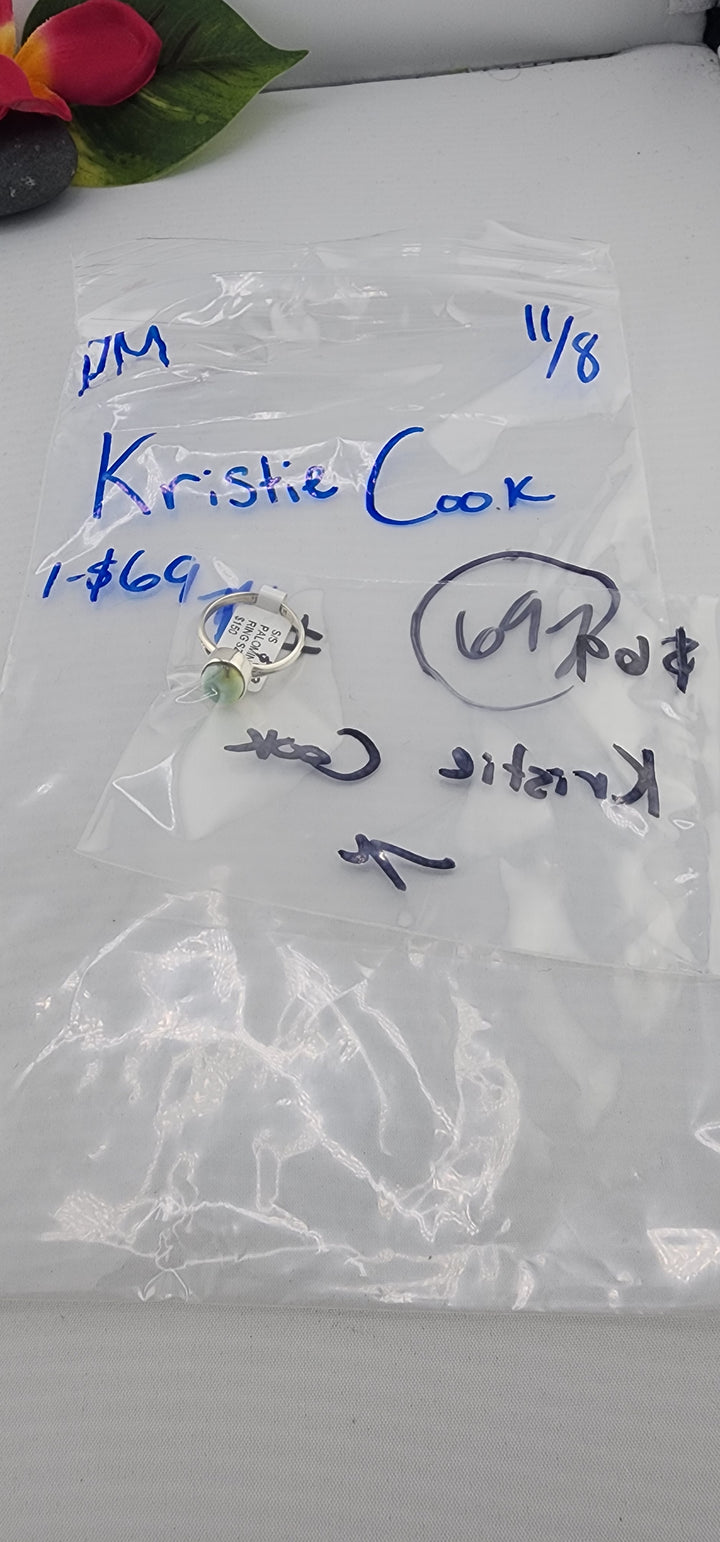 PM SHOW 48HR - RESERVED FOR: Kristie Cook - 11/8/2025 tiktok Live Show - 1  Sterling Silver Items