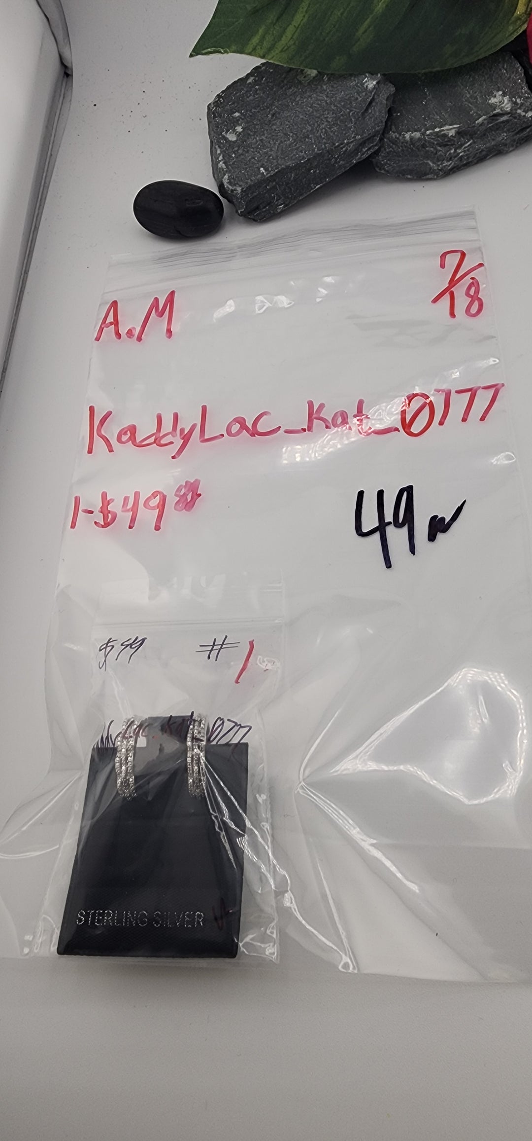 AM SHOW 48HR - RESERVED FOR: kaddyLac_kat_0777 - 7/18/2025 FL tiktok Live Show - 1 Sterling Silver Items