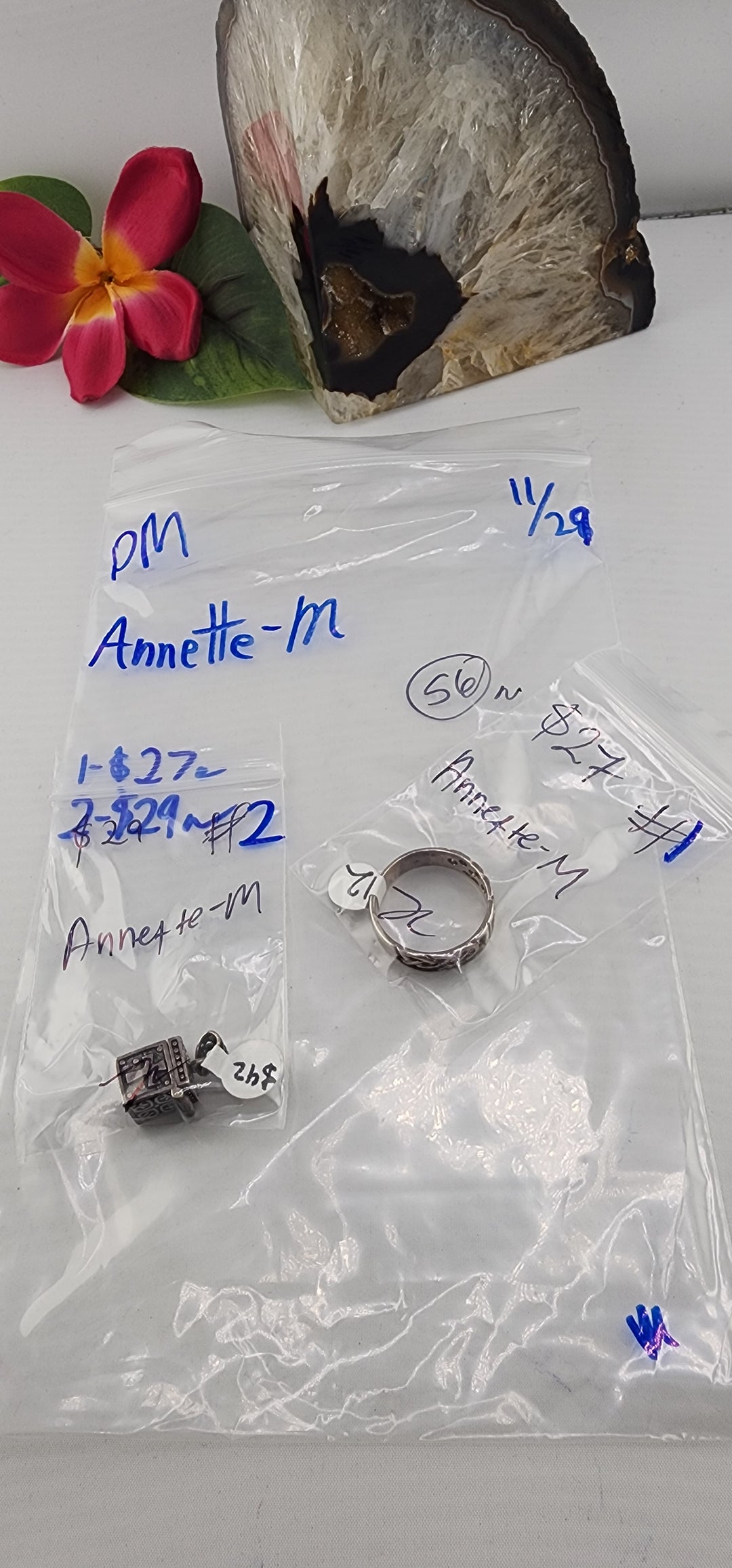 PM SHOW 48HR - RESERVED FOR:  Annette-M- 11/29/2025 tiktok Live Show -2 Sterling Silver Items