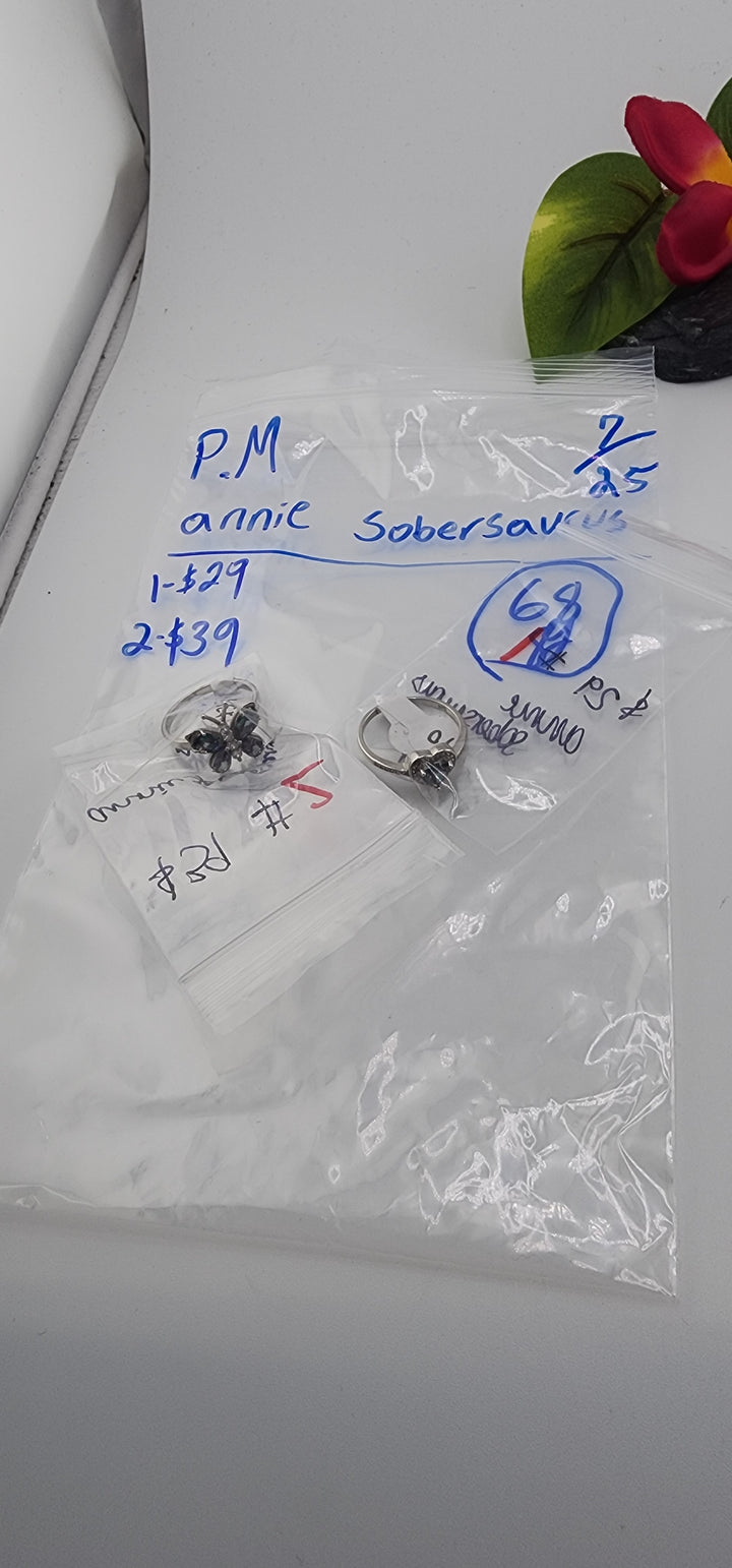 PM SHOW 48HR - RESERVED FOR:   annie sobersaurus- 7/25/2025 FL tiktok Live Show -2  Sterling Silver Items