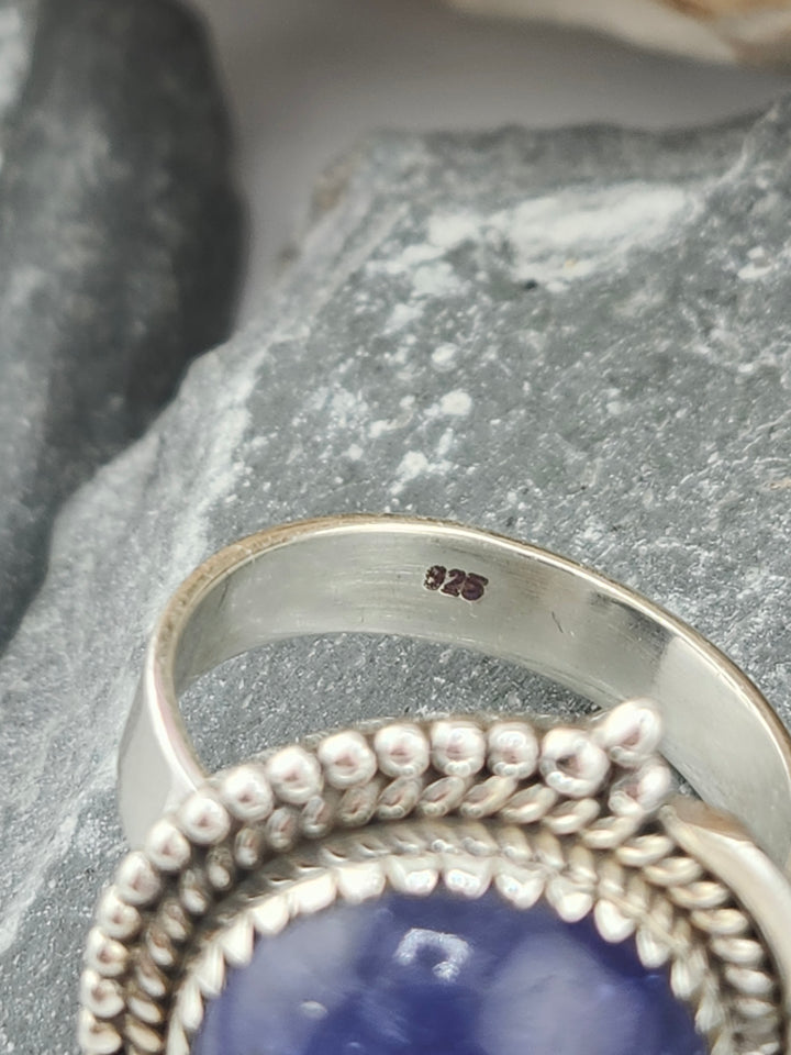 Tanzanite Round Ring Size 10