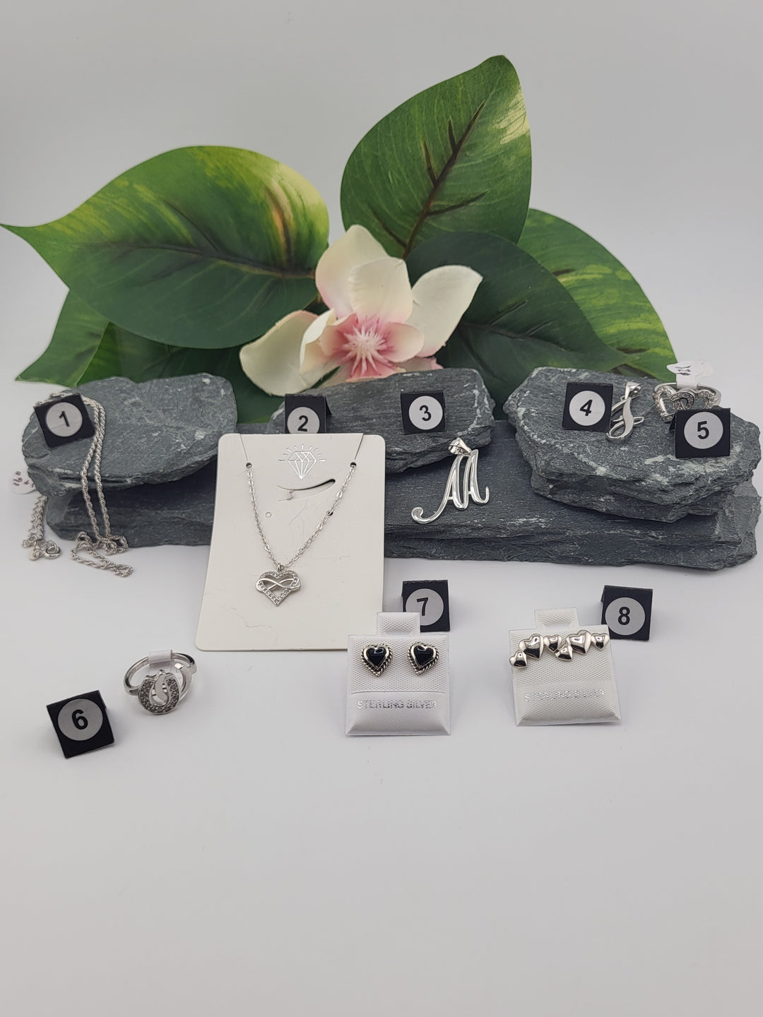 RESERVED FOR: Flakitta - 1/31/2025 Show -8 Sterling Silver Items