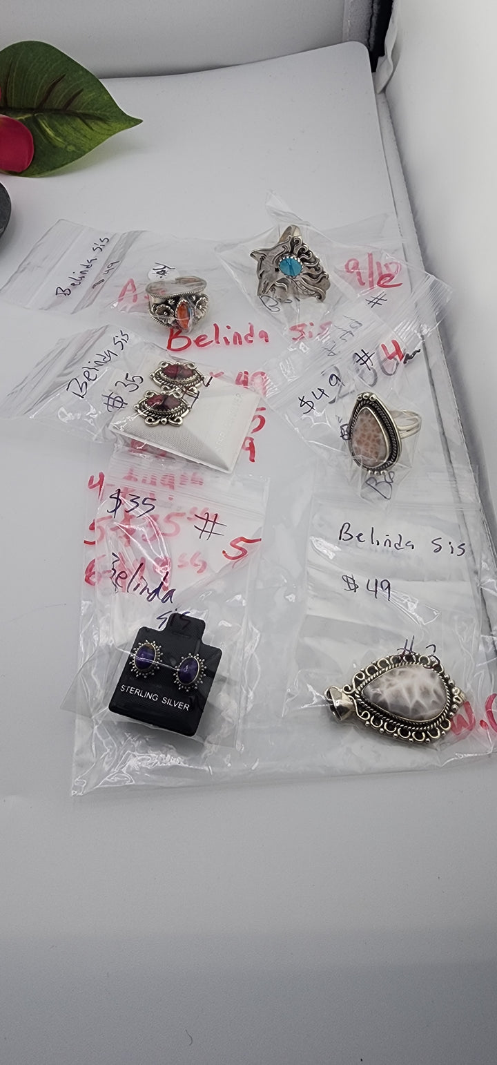 AM SHOW 48HR - RESERVED FOR: Belinda sis - 9/10/2025 FL tiktok Live Show - 6 Sterling Silver Items