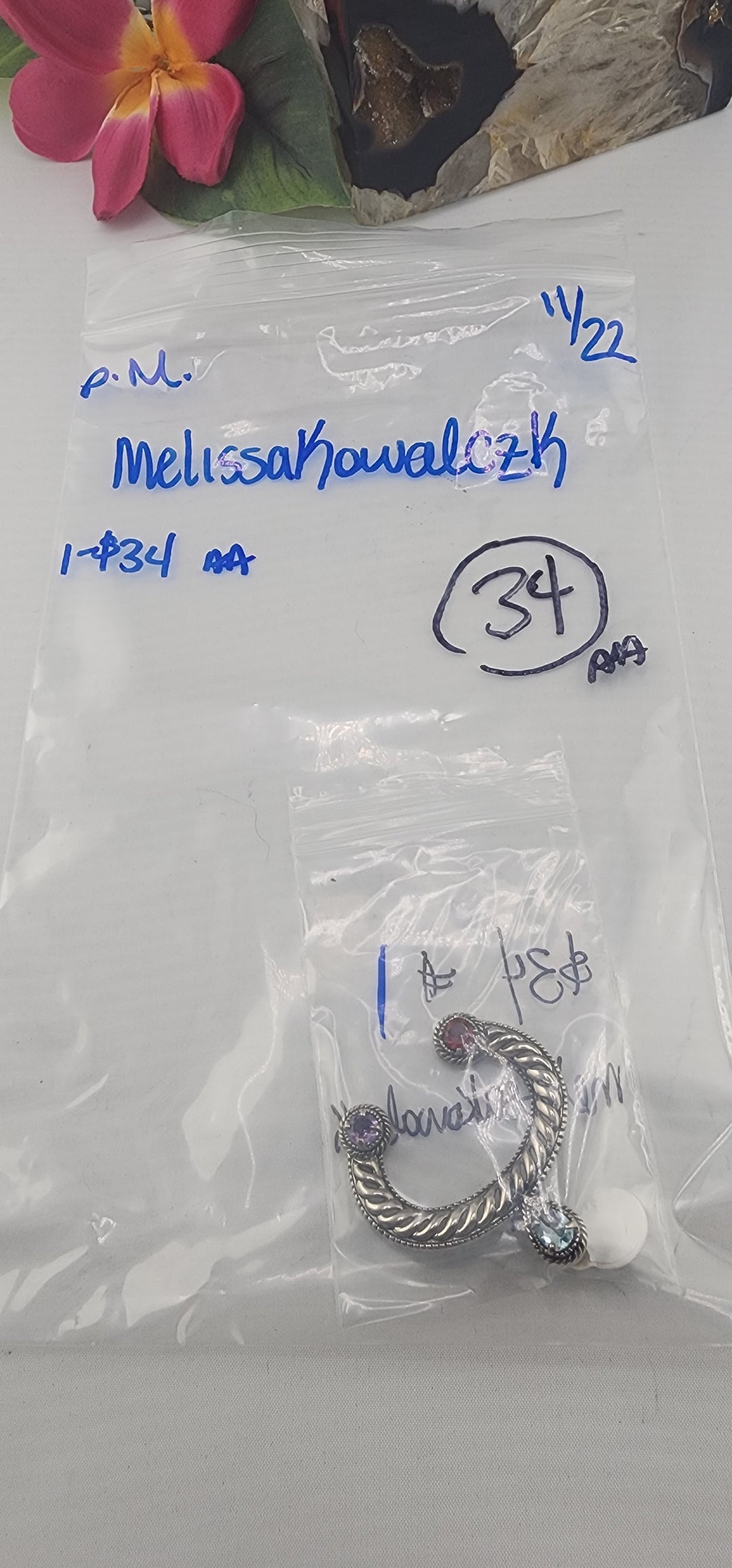PM SHOW 48HR - RESERVED FOR: melissakowalczk - 11/22/2025 tiktok Live Show - 1 Sterling Silver Items