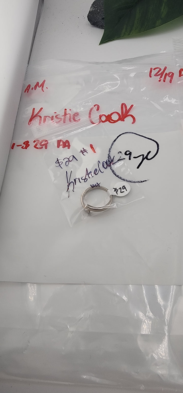 AM SHOW 48HR RESERVED FOR: Kristie Cook - 12/19/2025 FL tiktok Live Show - 1 Sterling Silver Items