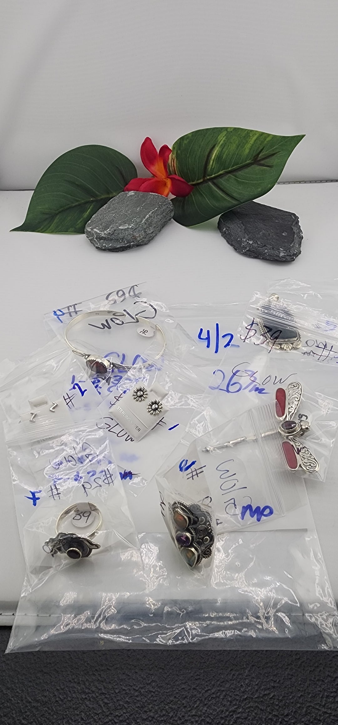 RESERVED FOR: Glow - 4/2/2025 Tiktok Live Show - 7 Sterling Silver Items