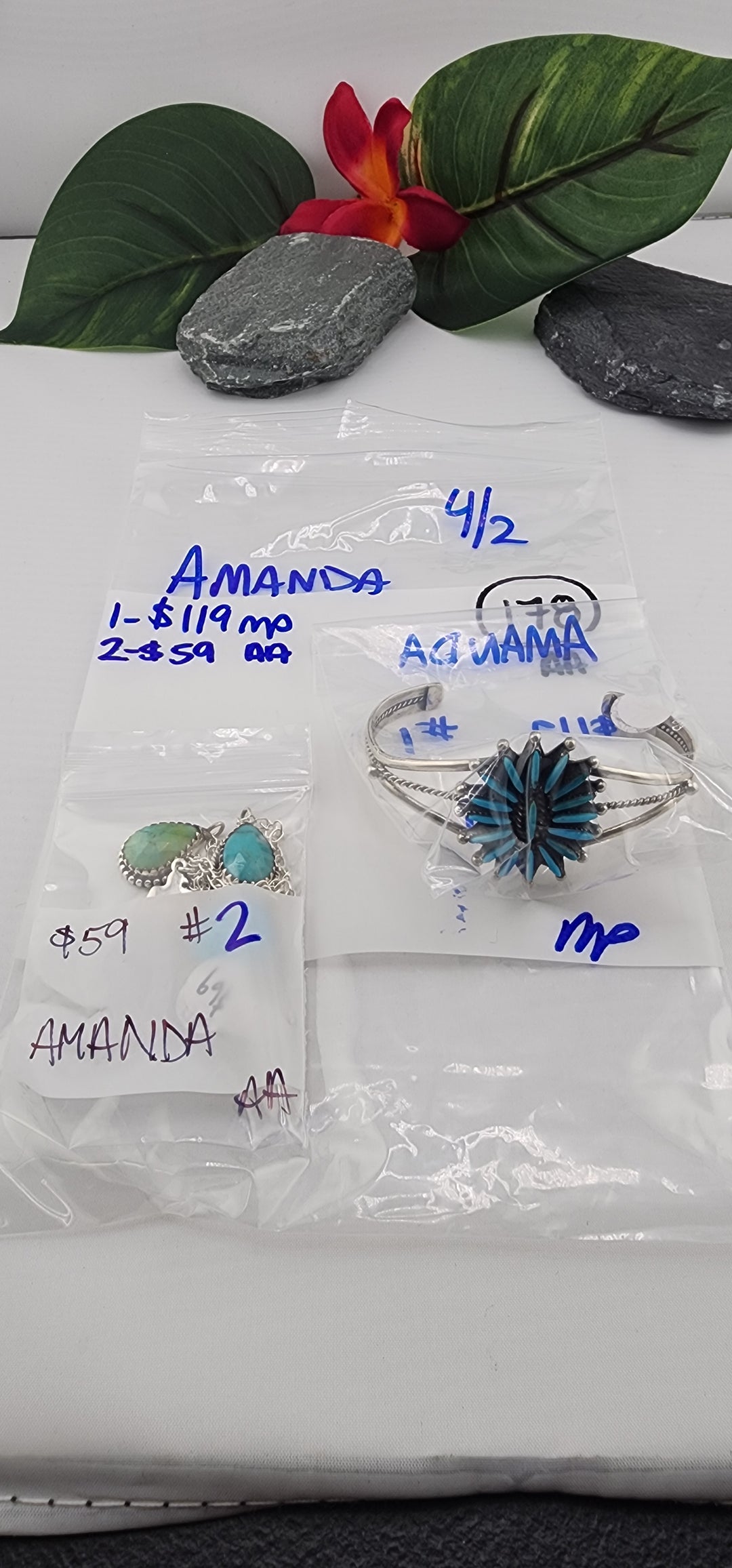 RESERVED FOR: AMANDA - 4/2/2025 Tiktok Live Show - 2 Sterling Silver Items