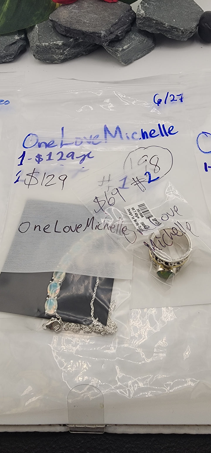48HR - RESERVED FOR: OneLoveMichelle - 6/27/2025 FL tiktok Live Show - 2 Sterling Silver Items
