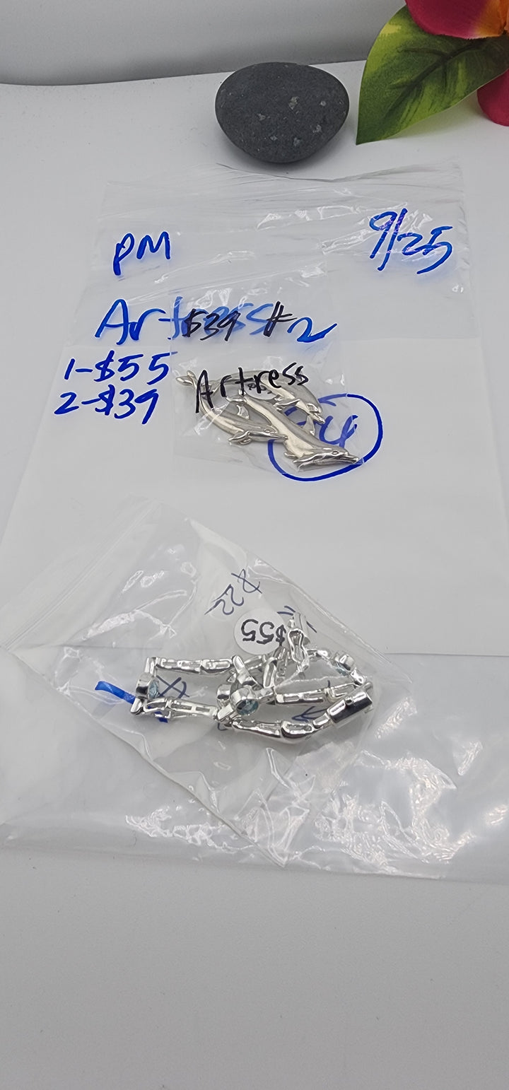 PM SHOW 48HR - RESERVED FOR: Artress - 9/25/2025 FL tiktok Live Show - 2 Sterling Silver Items