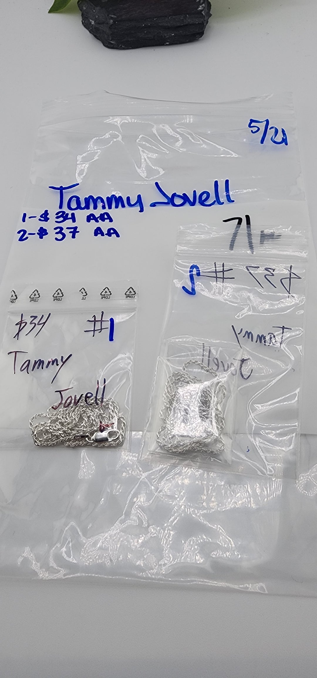 RESERVED FOR: Tammy Jovell  - 5/21/2025 tiktok Live Show - 2 Sterling Silver Items
