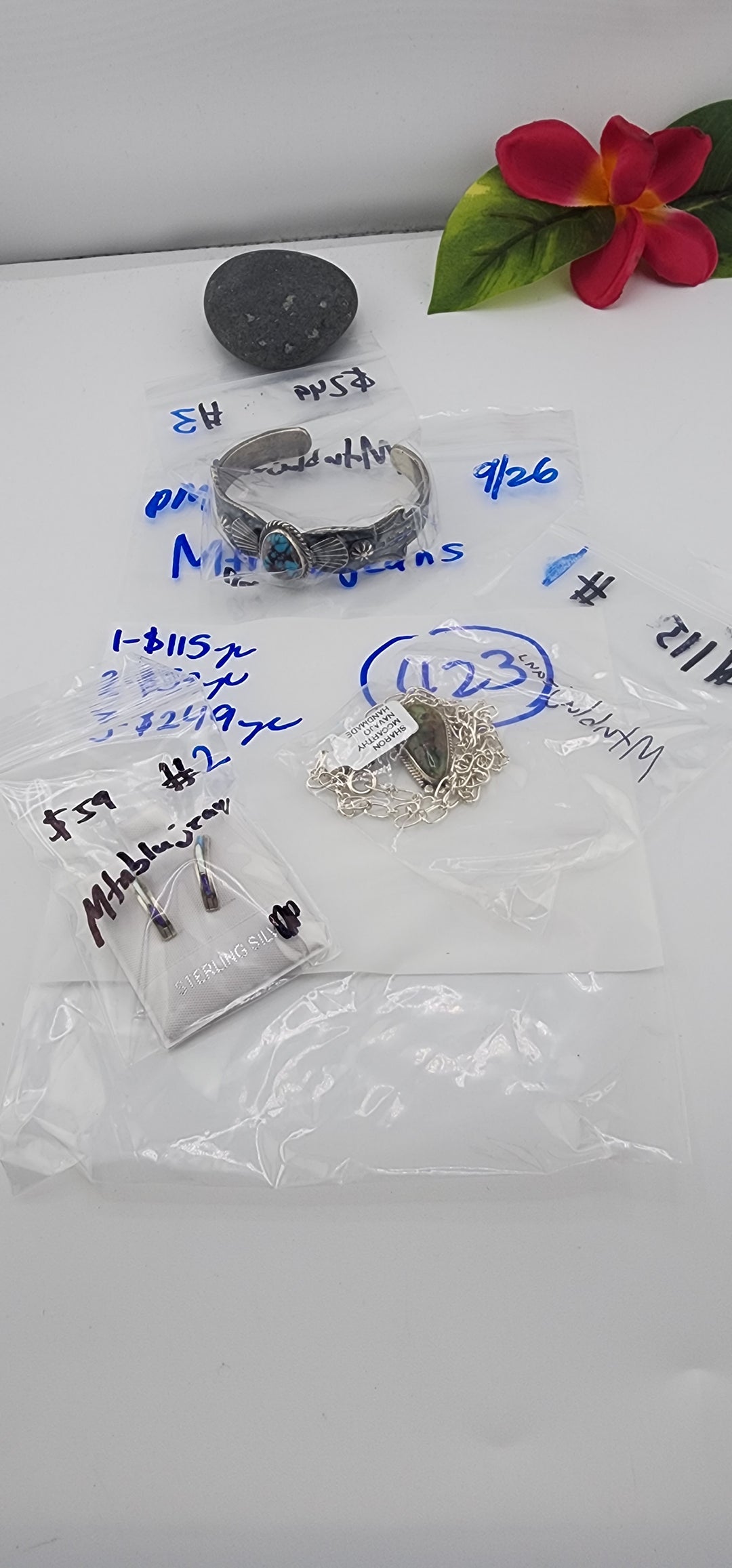 PM SHOW 48HR - RESERVED FOR: Mtnblujeans - 9/26/2025 FL tiktok Live Show - 3 Sterling Silver Items
