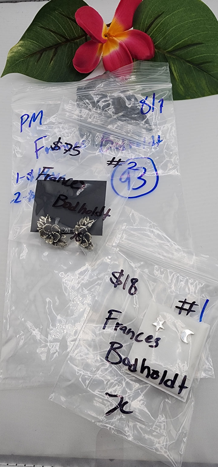 PM SHOW 48HR - RESERVED FOR: Frances BodHoldt  - 8/1/2025 FL tiktok Live Show - 2 Sterling Silver Items