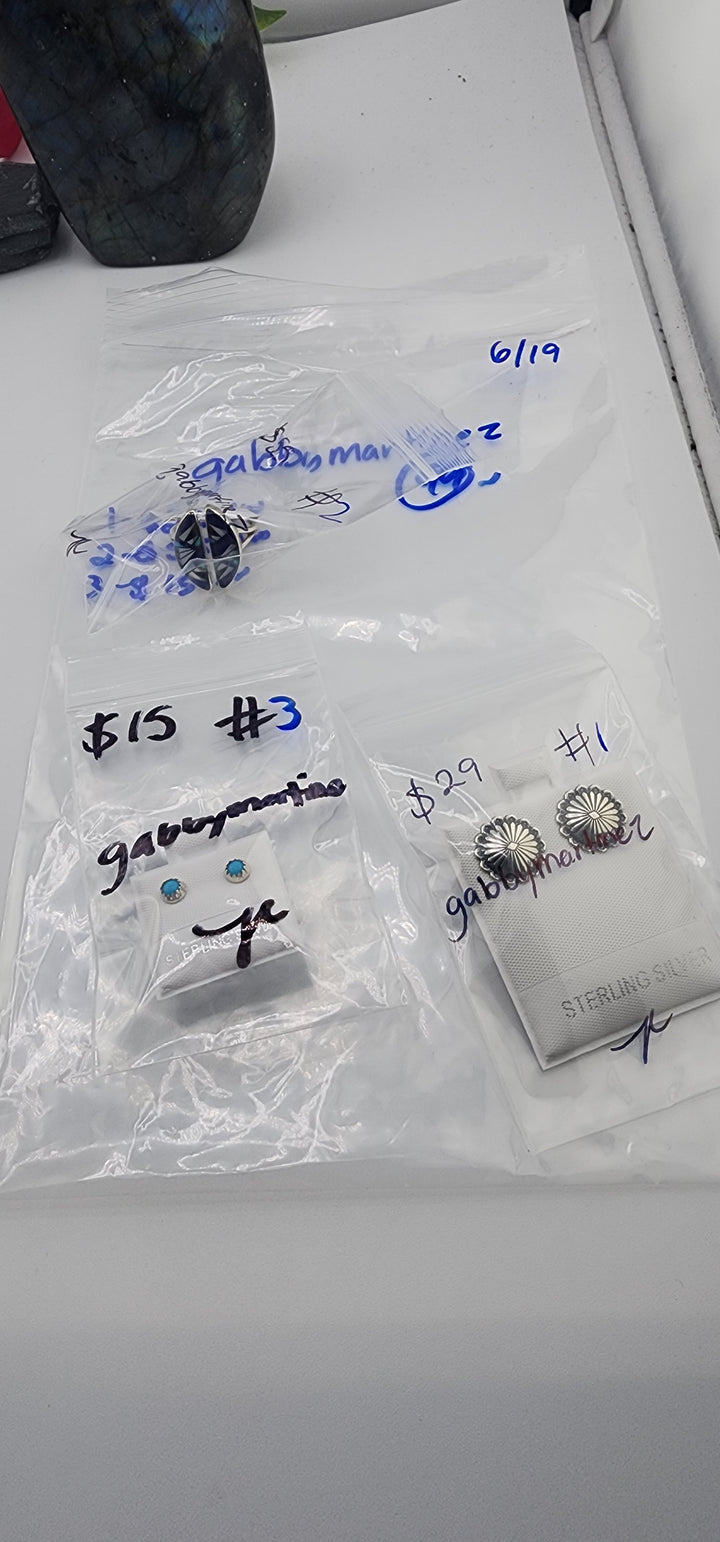 48HR - RESERVED FOR: gabbymartinez- 6/19/2025 FL tiktok Live Show - 3 Sterling Silver Items
