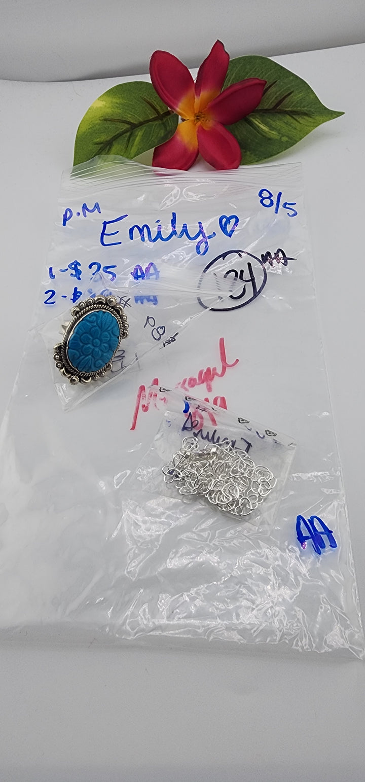 PM SHOW 48HR - RESERVED FOR: Emily❤️ - 8/5/2025 FL tiktok Live Show - 2 Sterling Silver Items