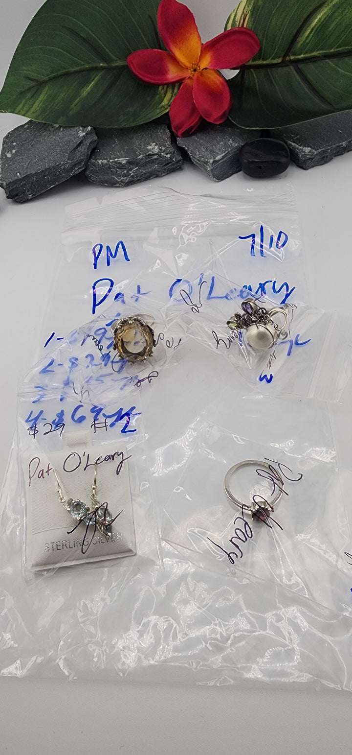 PM SHOW 48HR - RESERVED FOR: Pat O'Leary - 7/10/2025 FL tiktok Live Show - 4 Sterling Silver Items