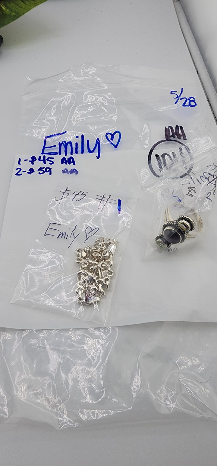 RESERVED FOR: Emily❤️ - 5/28/2025 tiktok Live Show - 2 Sterling Silver Items