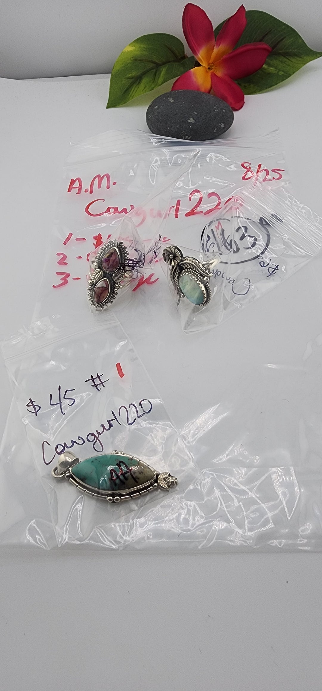 AM SHOW 48HR - RESERVED FOR: Cowgurl220 - 8/25/2025 FL tiktok Live Show - 3 Sterling Silver Items