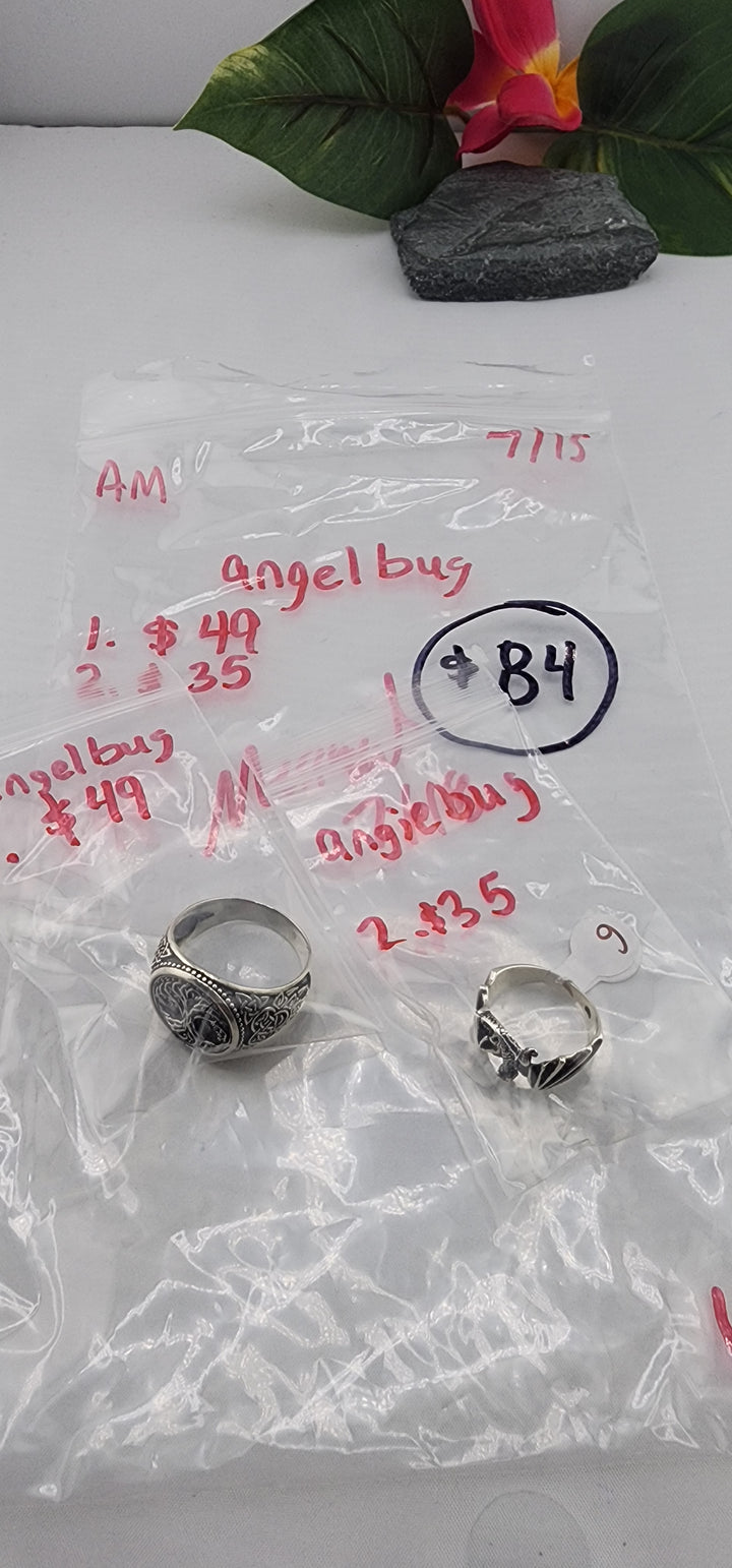 AM SHOW 48HR - RESERVED FOR: angelbug- 7/15/2025 FL tiktok Live Show - 2 Sterling Silver Items