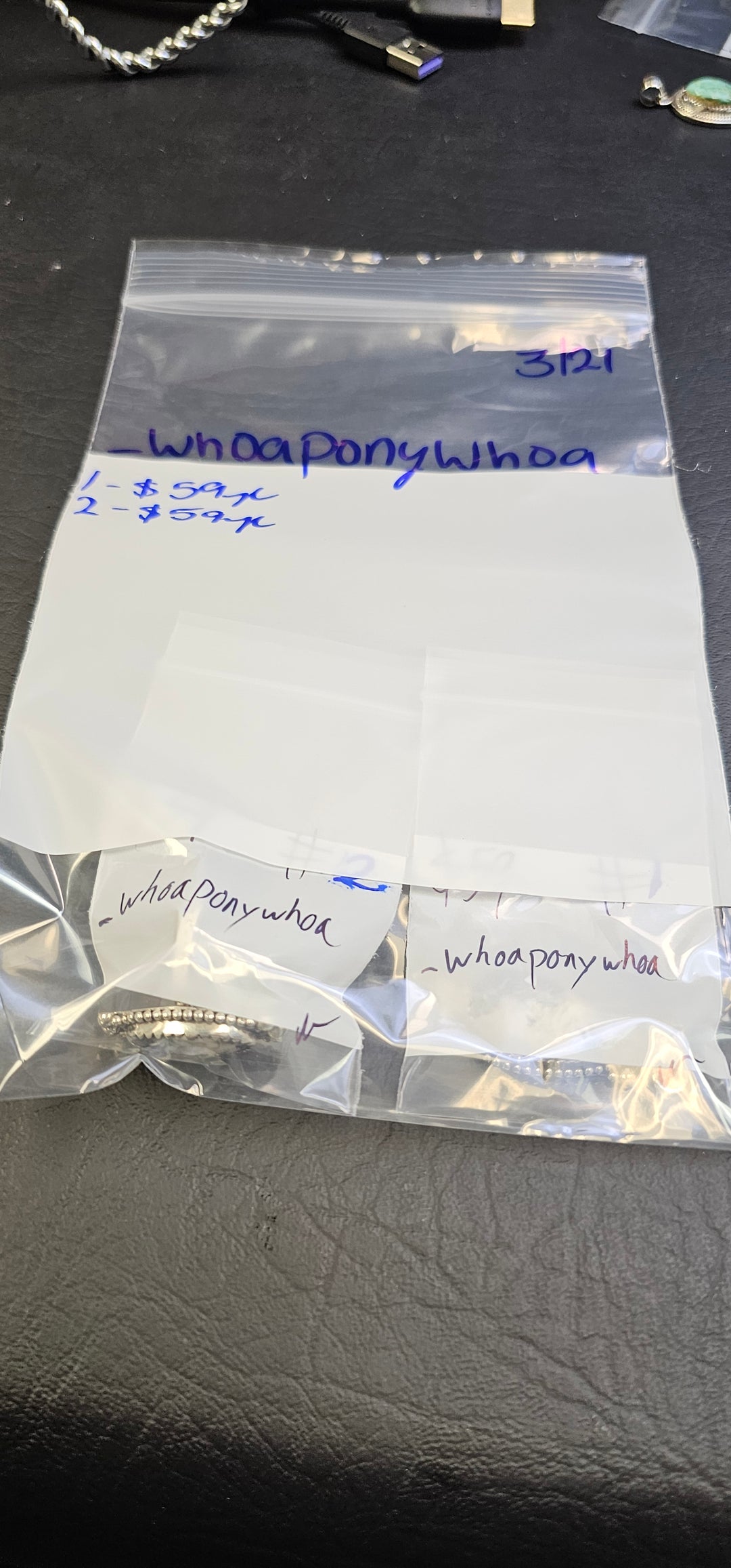 RESERVED FOR- _whoaponywhoa - 3/21/2025 Live Show - 2 Sterling Silver Items