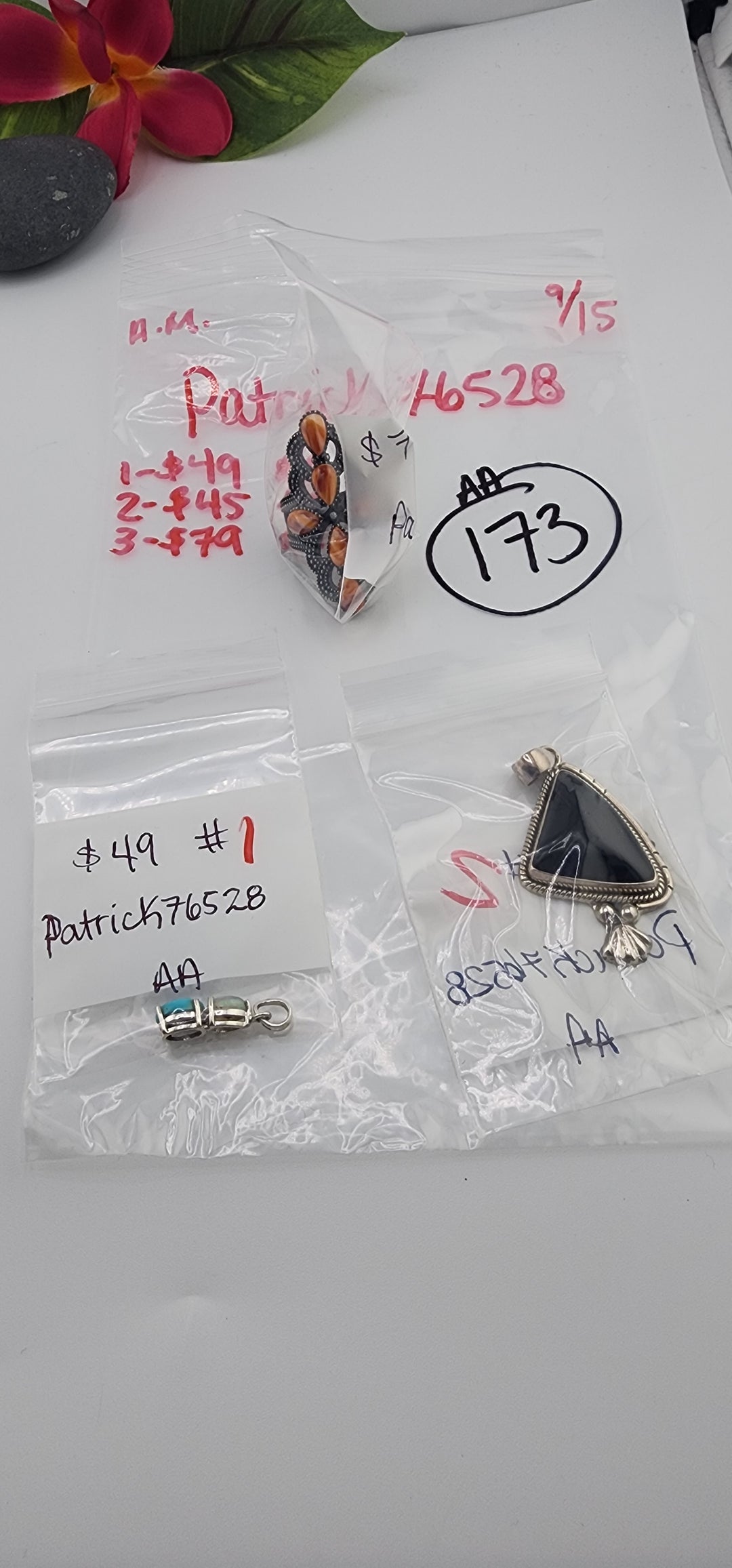 AM SHOW 48HR - RESERVED FOR: Patrick76528 - 9/15/2025 FL tiktok Live Show - 3 Sterling Silver Items