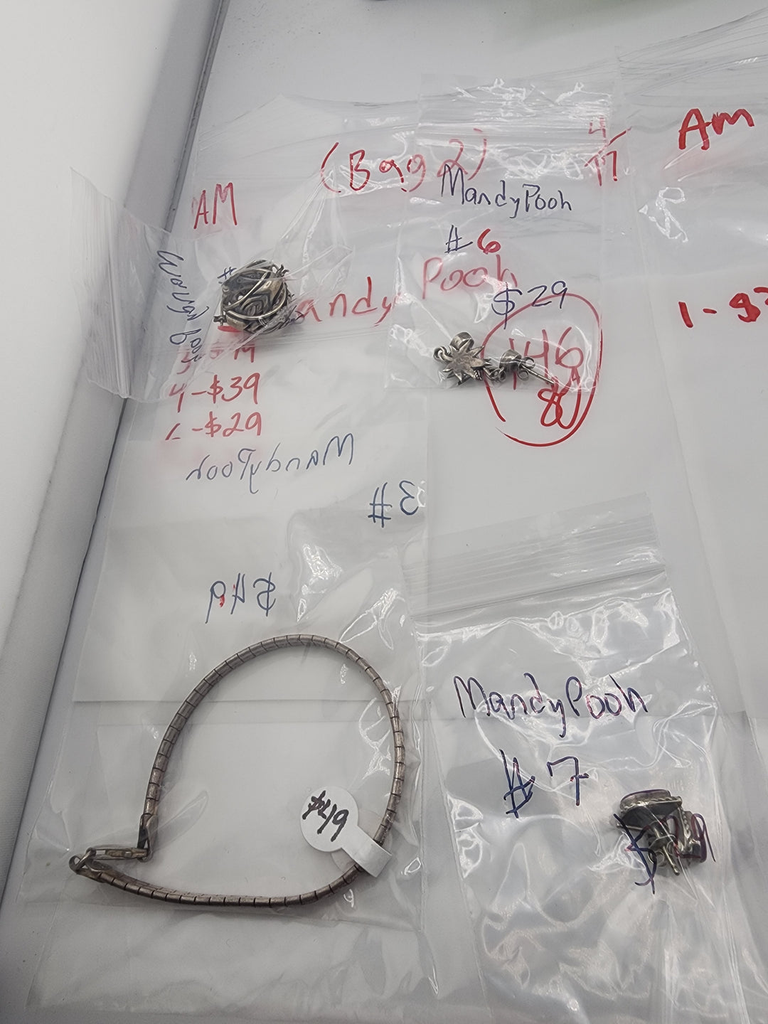 Mandy Pooh (Bag 2) - 4/17/26 - 4 925 Sterling Silver Items