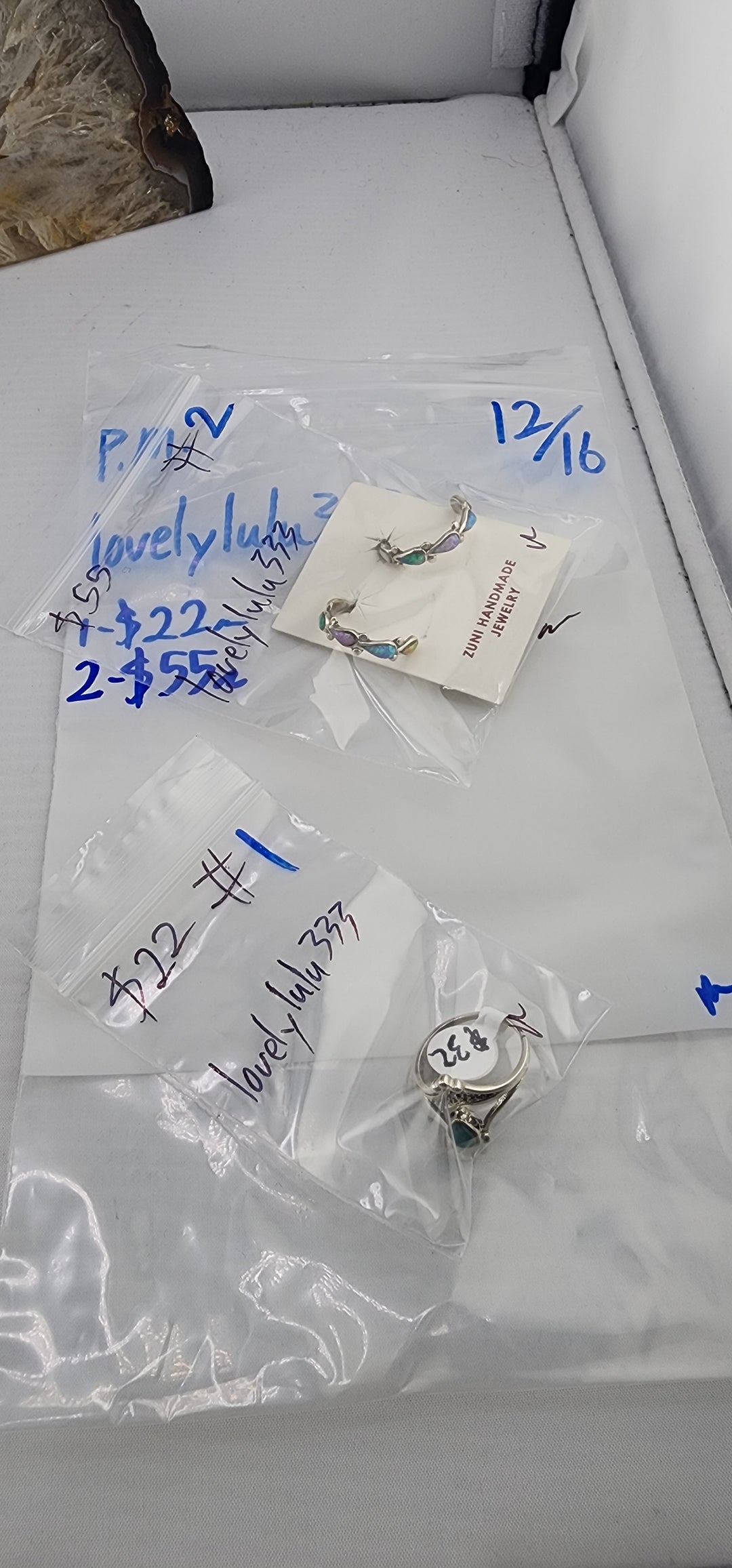PM SHOW 48HR - RESERVED FOR: lovelylulu333 - 12/16/2025 tiktok Live Show - 2 Sterling Silver Items