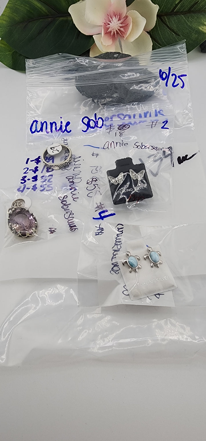 RESERVED FOR: annie sobersaurus - 6/25/2025 tiktok Reservation Live Show - 4 Sterling Silver Items