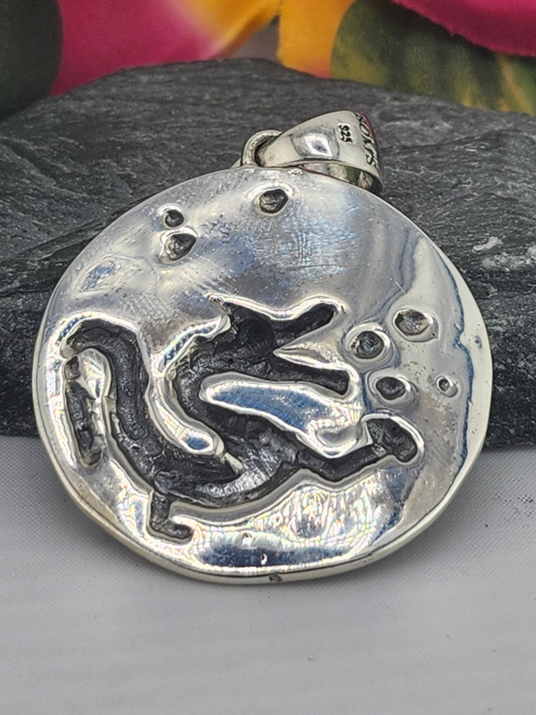 Designer SOMS 925 Sterling Silver Dragon Pendant
