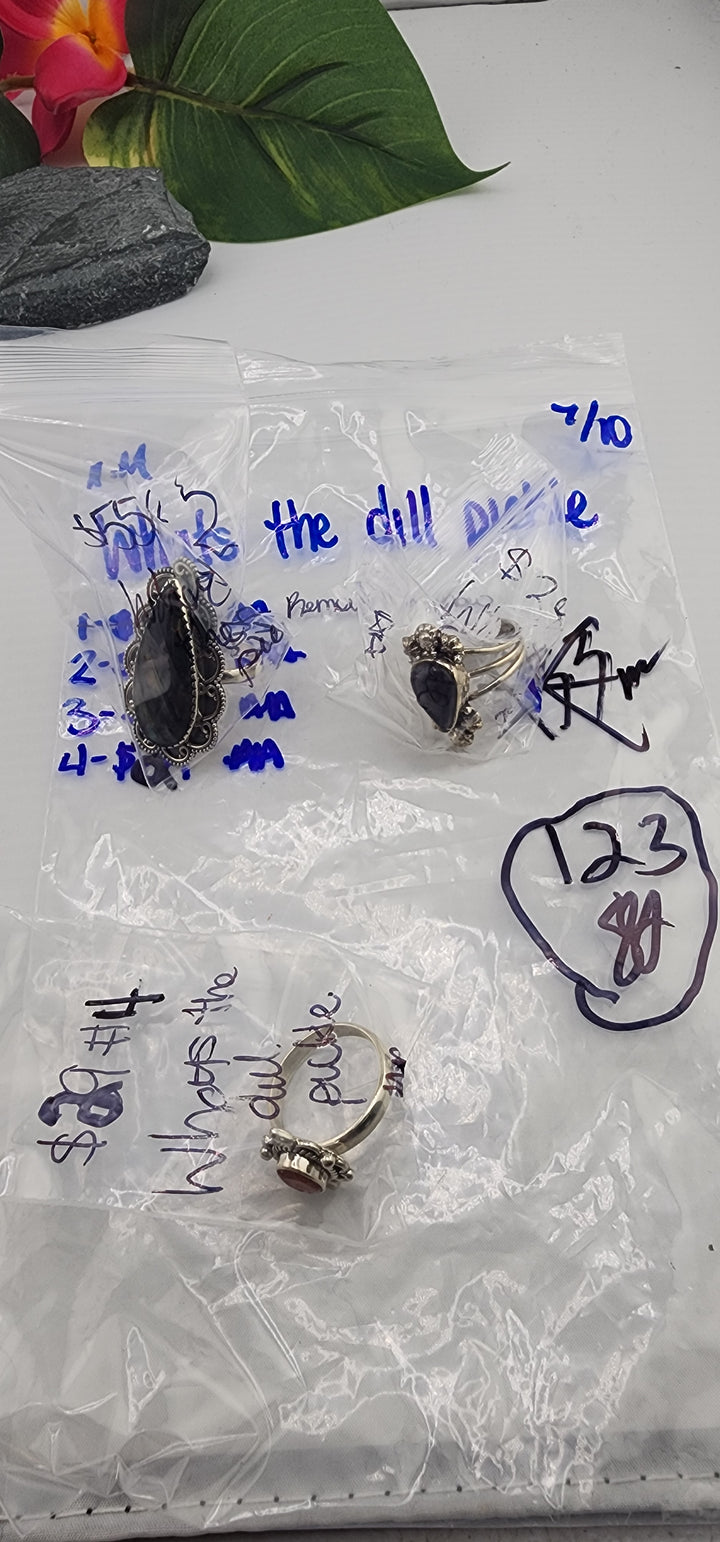 AM SHOW 48HR - RESERVED FOR: Whats the dill pickle  - 7/10/2025 FL tiktok Live Show - 3 Sterling Silver Items