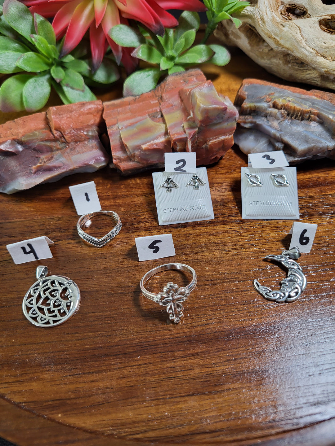 RESERVED FOR: nmchica 7/25/24- 6 Sterling Silver Items