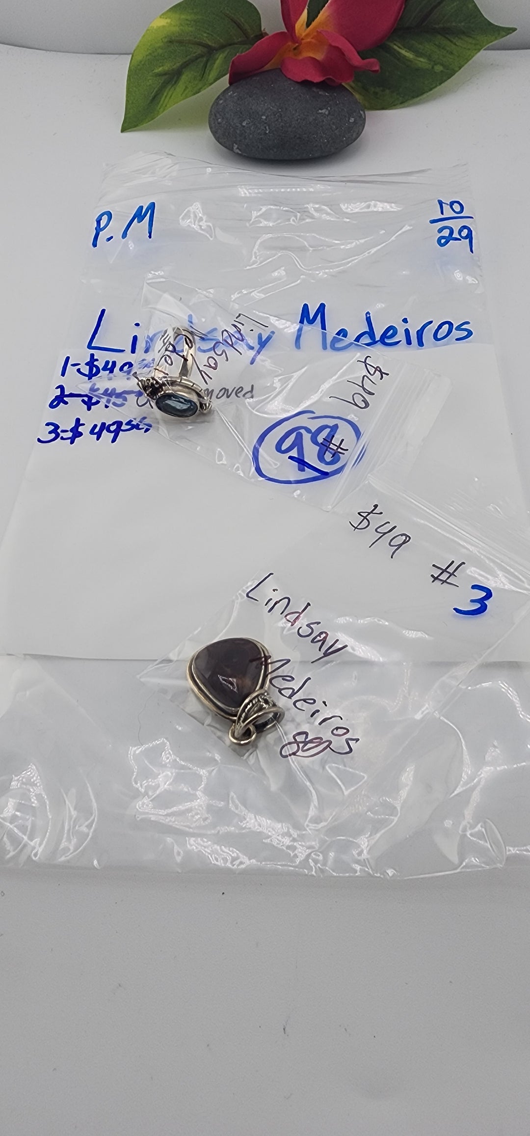 PM SHOW 48HR - RESERVED FOR: Lindsay Medeiros - 10/29/2025 FL tiktok Live Show - 2 Sterling Silver Items