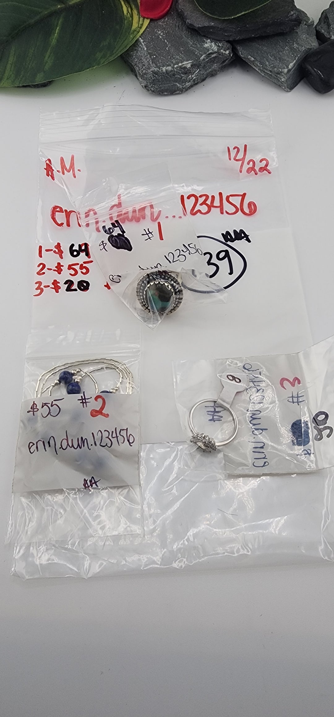 AM SHOW 48HR RESERVED FOR: erin.dun....123456 - 12/22/2025 FL tiktok Live Show - 3 Sterling Silver Items