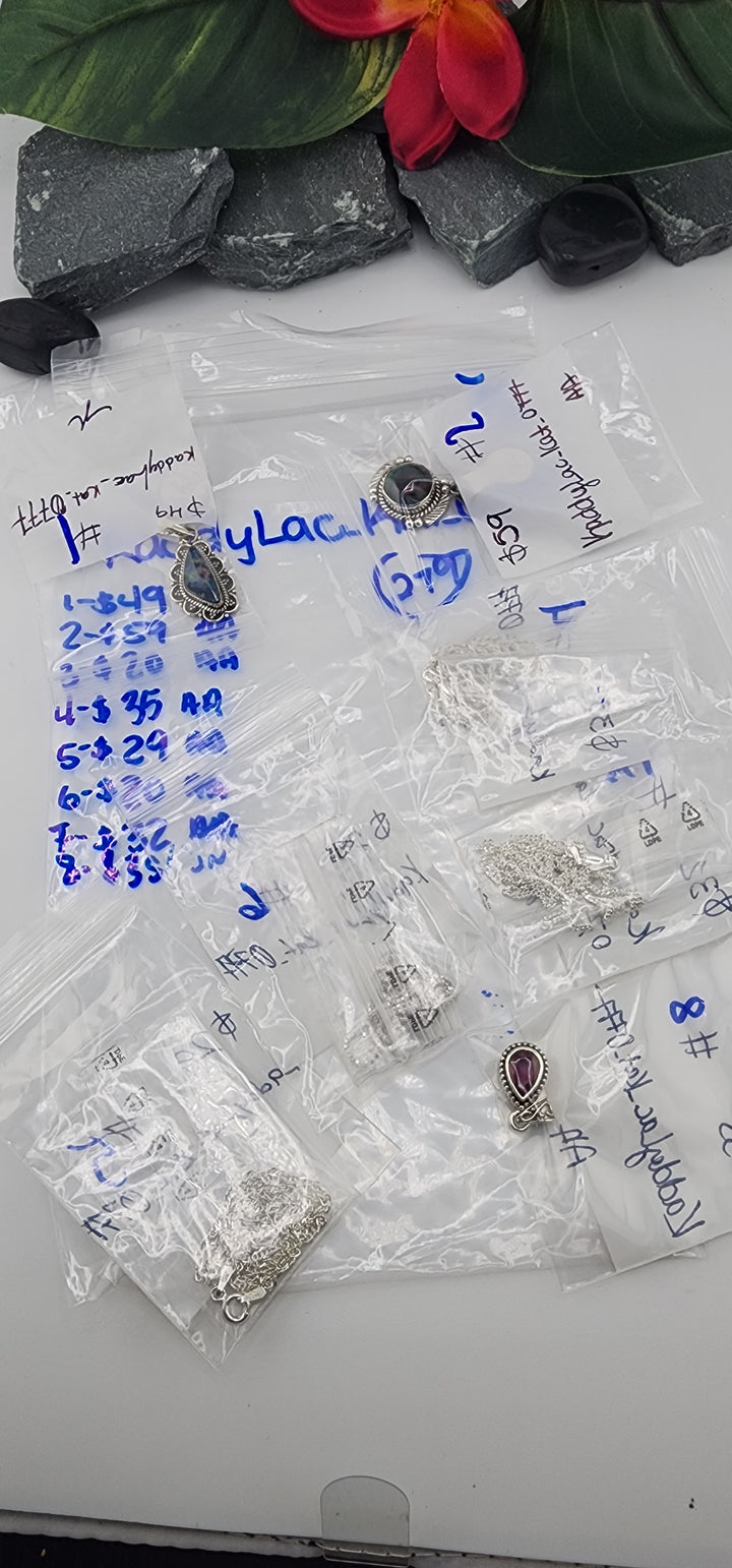 RESERVED FOR: KaddyLac_kat_0777 - 7/6/2025 tiktok Reservation Live Show -8 Sterling Silver Items