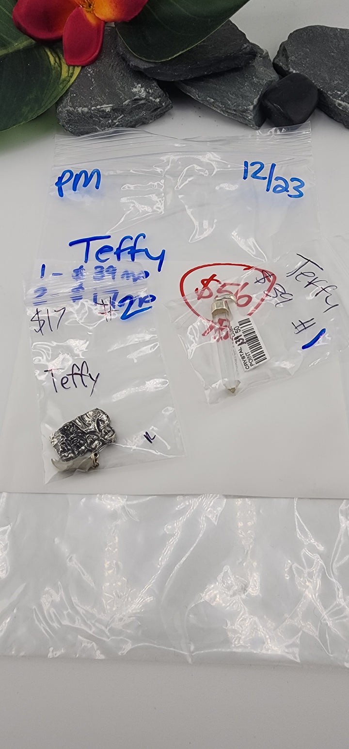 PM SHOW 48HR - RESERVED FOR: Teffy - 12/23/2025 tiktok Live Show - 2 Sterling Silver Items