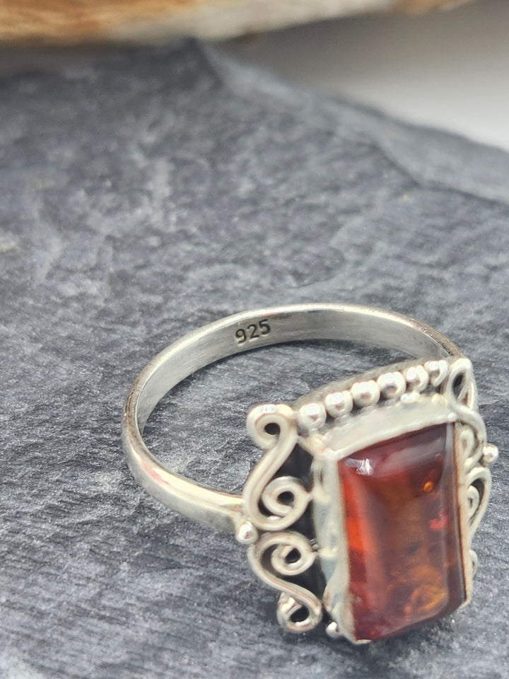 Baltic Amber Gemstone Ring