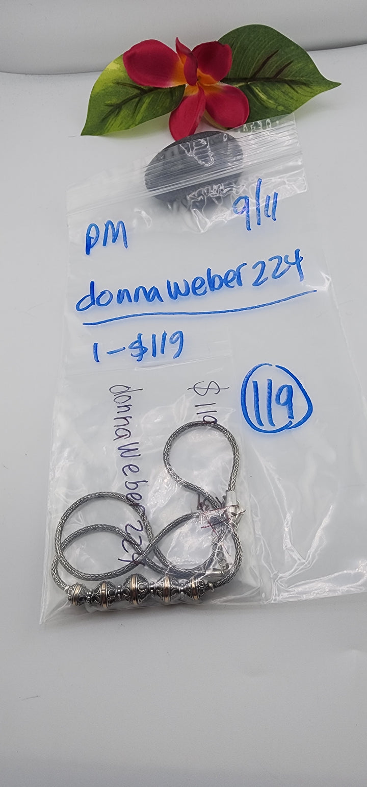 PM SHOW 48HR - RESERVED FOR: donnaweber - 9/11/2025 FL tiktok Live Show - 1 Sterling Silver Items