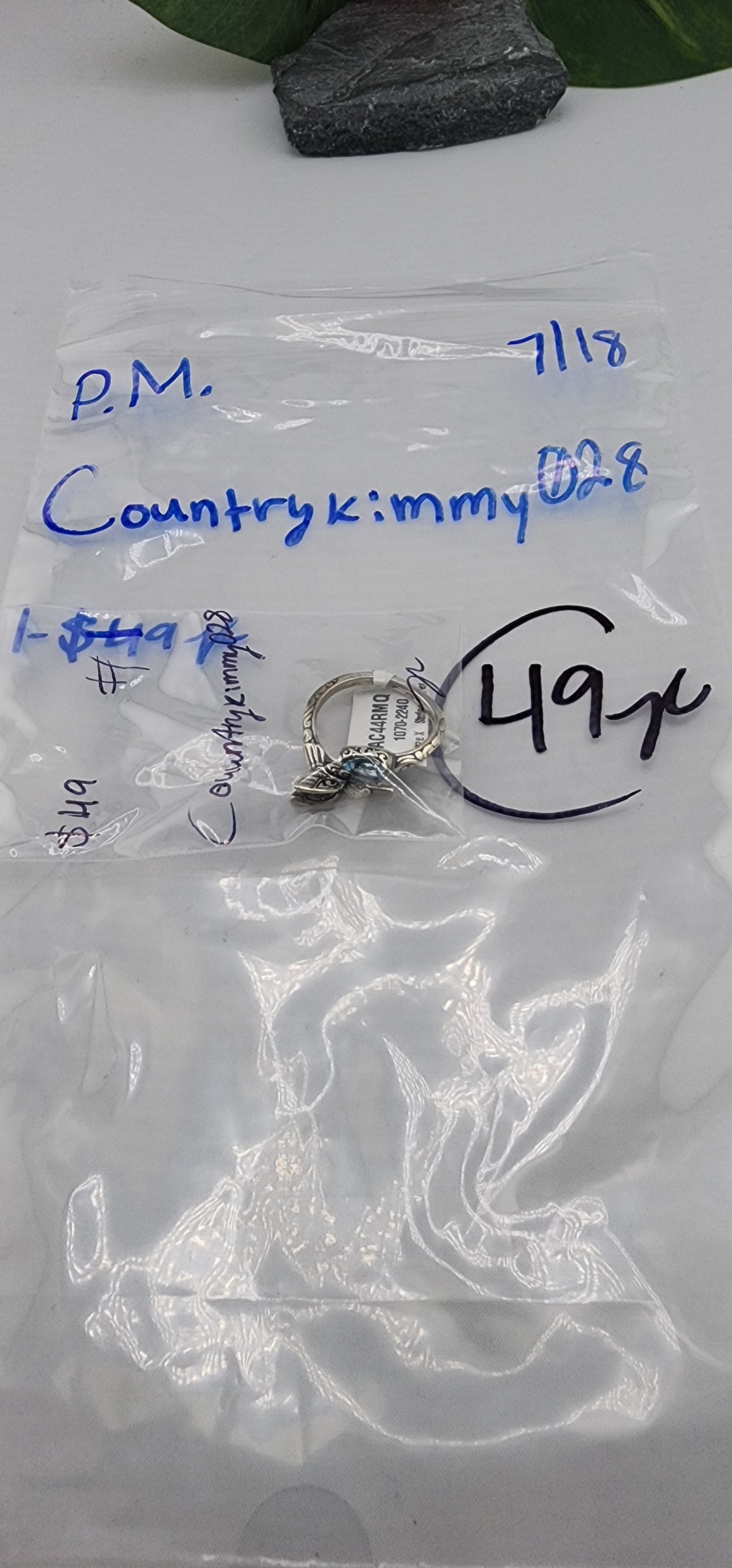 PM SHOW 48HR - RESERVED FOR: Countrykimmy028 - 7/18/2025 FL tiktok Live Show - 1 Sterling Silver Items