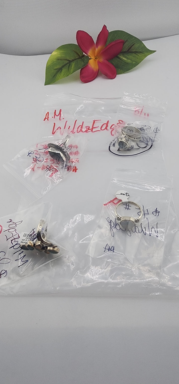 AM SHOW 48HR - RESERVED FOR: WildzEdge - 8/11/2025 FL tiktok Live Show - 4 Sterling Silver Items