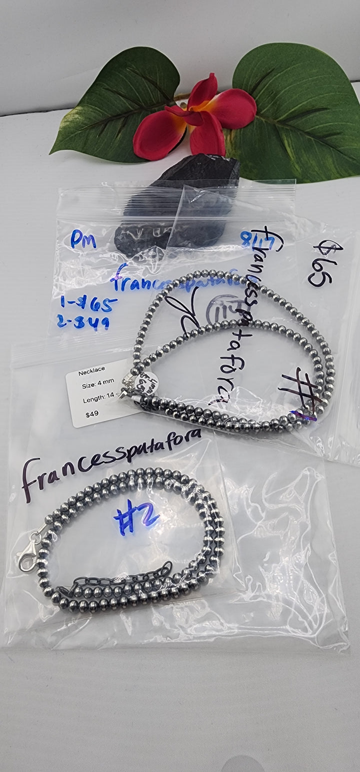 PM SHOW 48HR - RESERVED FOR: francesspatafora - 8/17/2025 FL tiktok Live Show -2  Sterling Silver Items